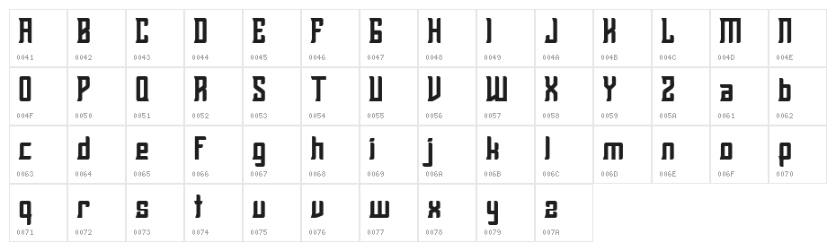 Relods FREE Character Map