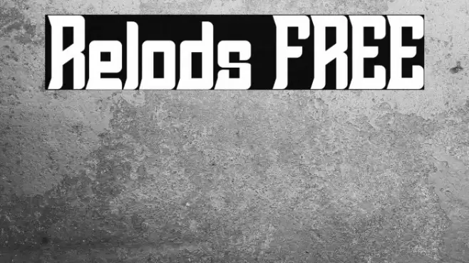 Relods FREE Font examples