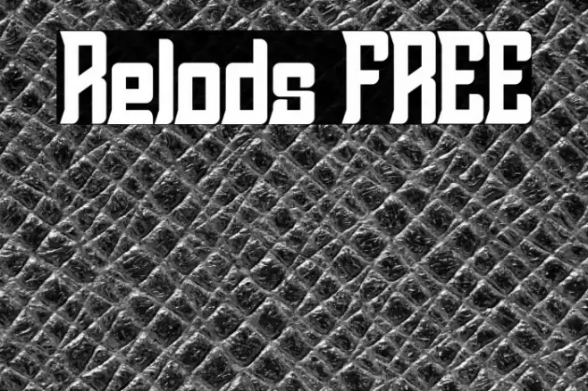 Relods FREE Font examples