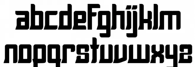 Relods FREE Schriftart Kleinbuchstaben