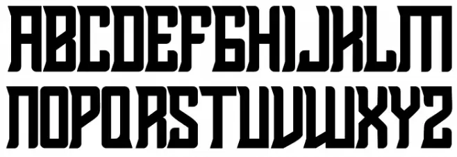 RelodsFREE Шрифта ВЕРХНИЙ