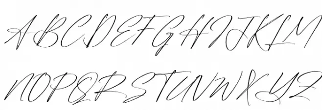 Reltinatha Signature Italic Шрифта ВЕРХНИЙ