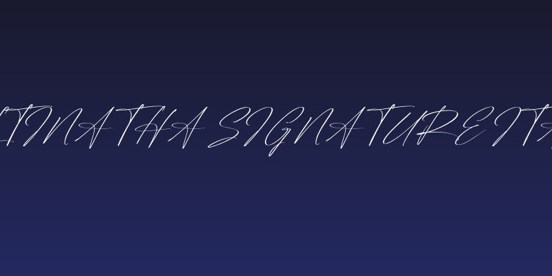 Reltinatha Signature Italic Social Header