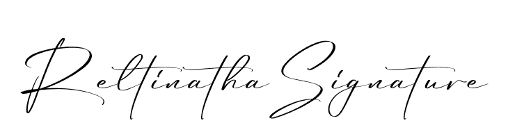 Reltinatha Signature  नि: शुल्क फ़ॉन्ट्स डाउनलोड