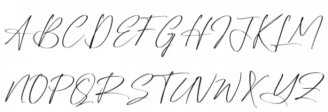 Reltinatha Signature Polices MAJUSCULES