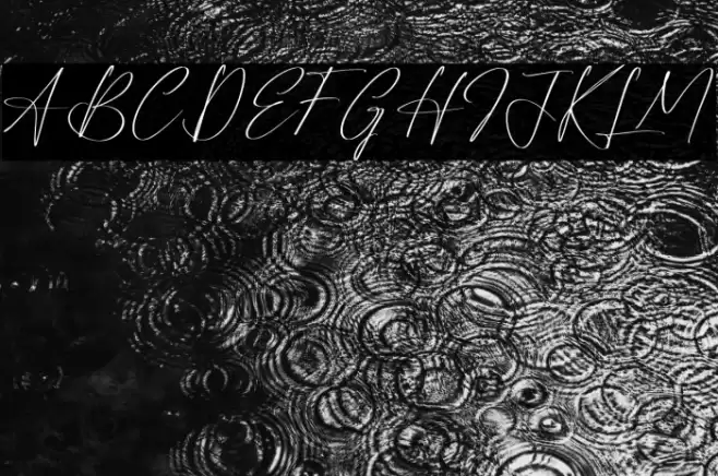 Reltinatha Signature Font examples