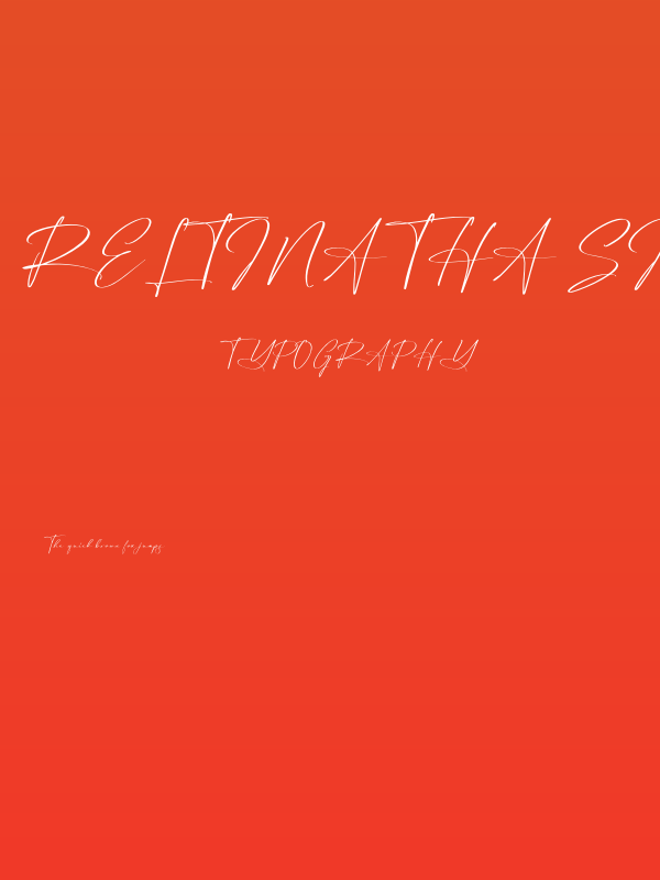 Reltinatha Signature Poster