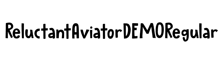 Reluctant Aviator DEMO Regular  नि: शुल्क फ़ॉन्ट्स डाउनलोड