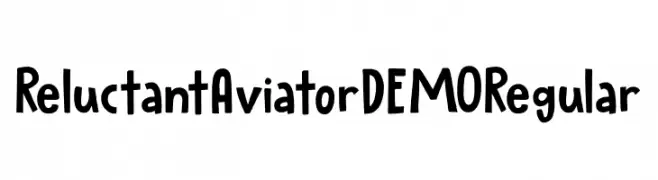 Reluctant Aviator DEMO Regular  les polices de caractères gratuit tlcharger