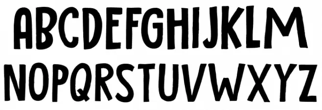 Reluctant Aviator DEMO Regular Font Litere mari