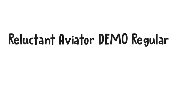 Reluctant Aviator DEMO Regular Logo