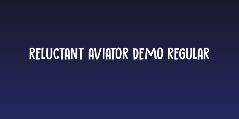 Reluctant Aviator DEMO Regular Social Header