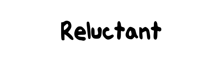 Reluctant  baixar fontes gratis