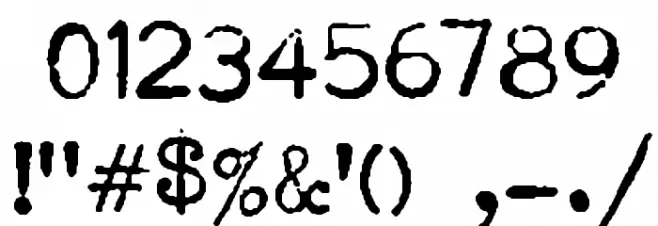 Rem-Blick Font OTHER CHARS