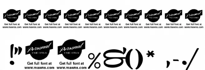 Remachine Script Personal Use Only フォント その他の文字