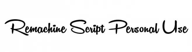 Remachine Script Personal Use  Fuentes Gratis Descargar