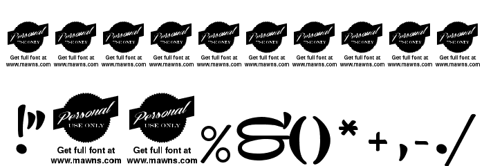 Remachine Script Personal Use Font OTHER CHARS