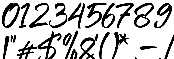 Remaglide Font OTHER CHARS