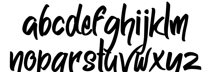 Remaglide Font LOWERCASE