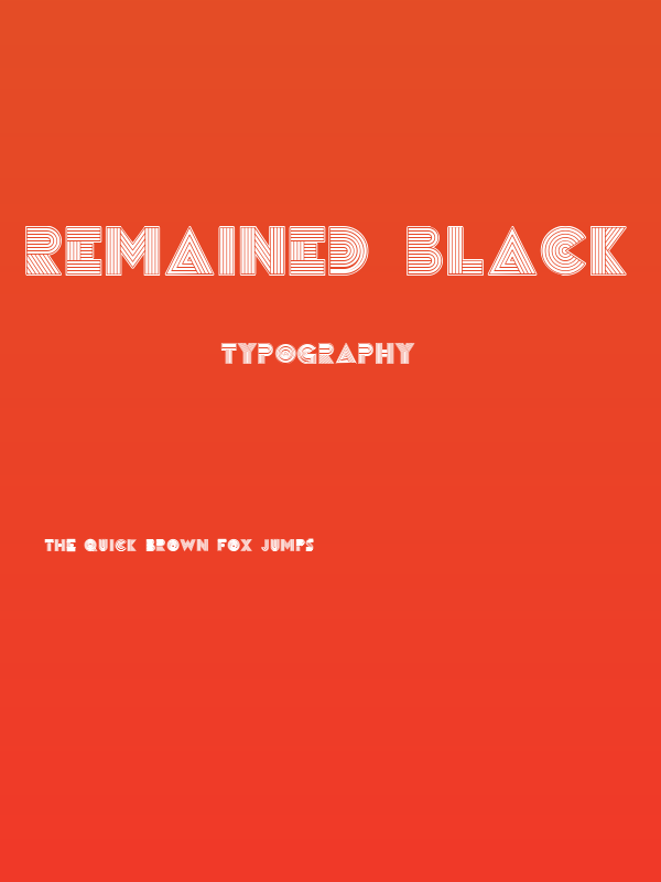 Remained Black Regular Poster