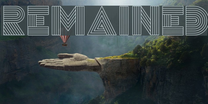 Remained Font examples