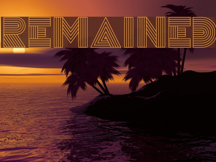 Remained Font examples