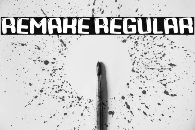Remake Regular Font examples