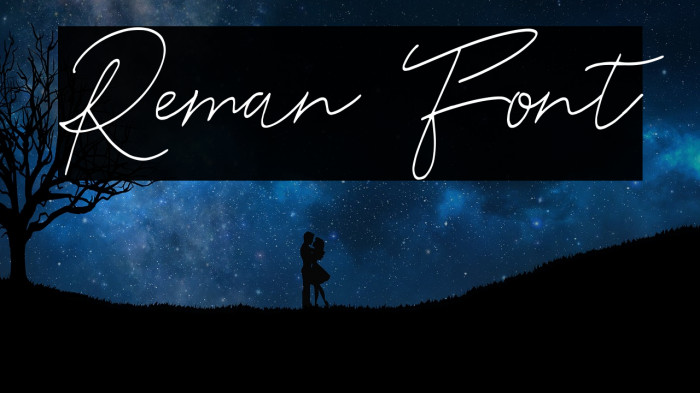 Reman Font examples