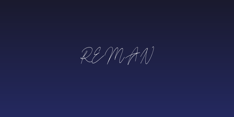 Reman Social Header