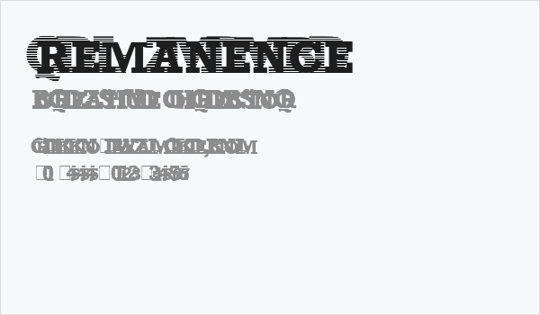 Remanence Business Card