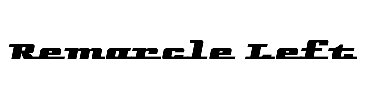 Remarcle Left Font