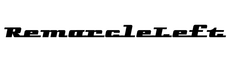 Remarcle Left Schriftart