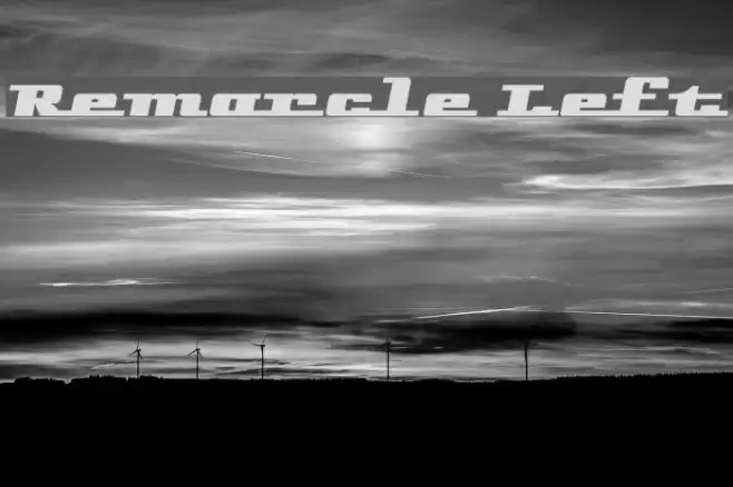 Remarcle Left Font examples