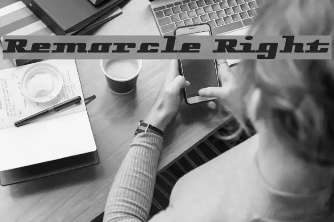 Remarcle Right フォント examples