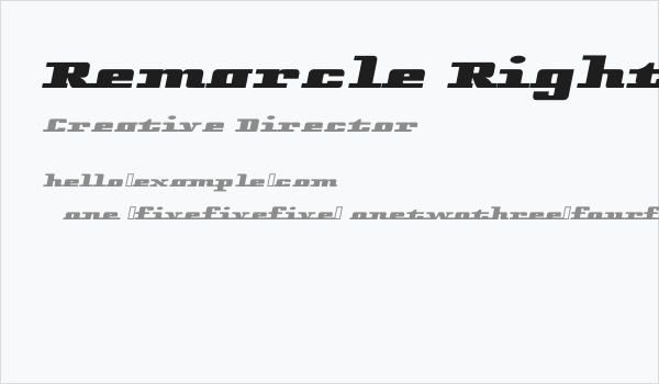Remarcle Right Business Card
