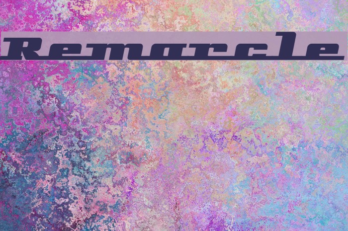 Remarcle Font examples