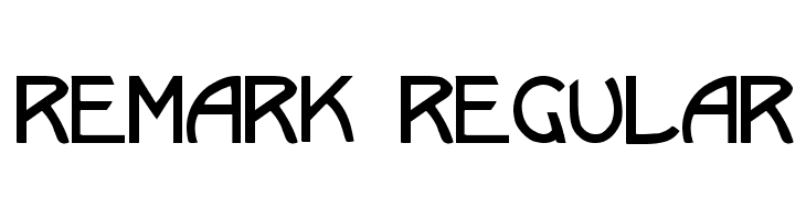 Remark Regular  baixar fontes gratis