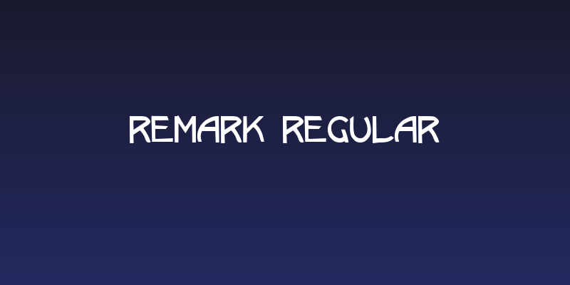 Remark Regular Social Header