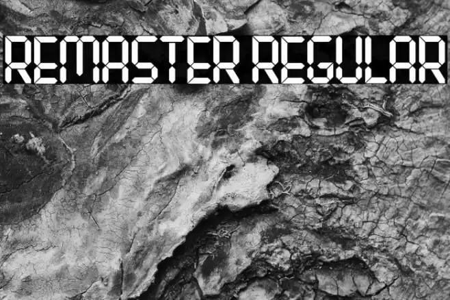 Remaster Regular Font examples