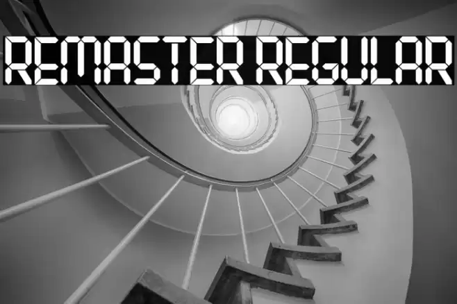 Remaster Regular Font examples
