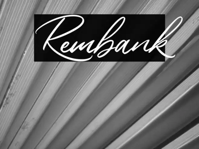 Rembank Font examples