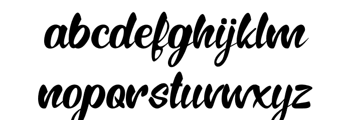 Rembow Font LOWERCASE