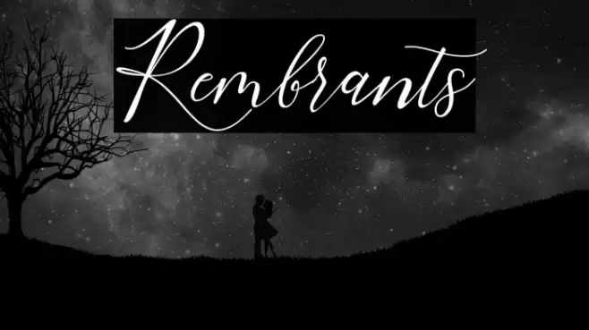 Rembrants Font examples