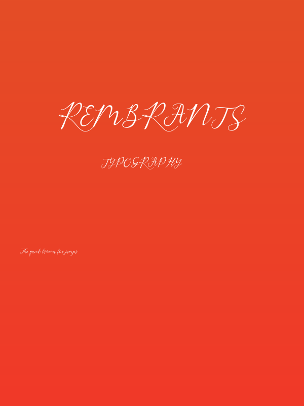Rembrants Poster