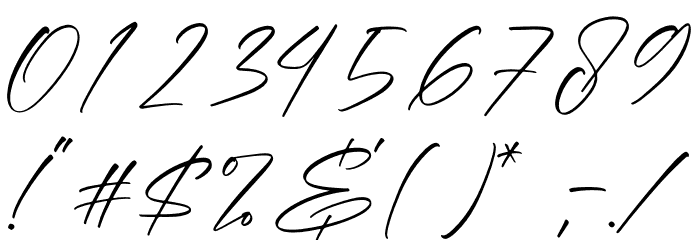 Rembulan Signature Font OTHER CHARS