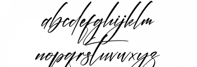 Rembulan Signature 字体 小写
