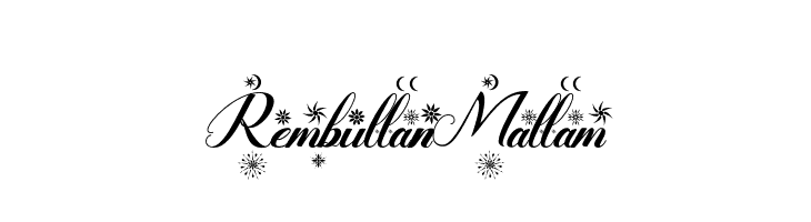 Rembullan Mallam  フリーフォントのダウンロード