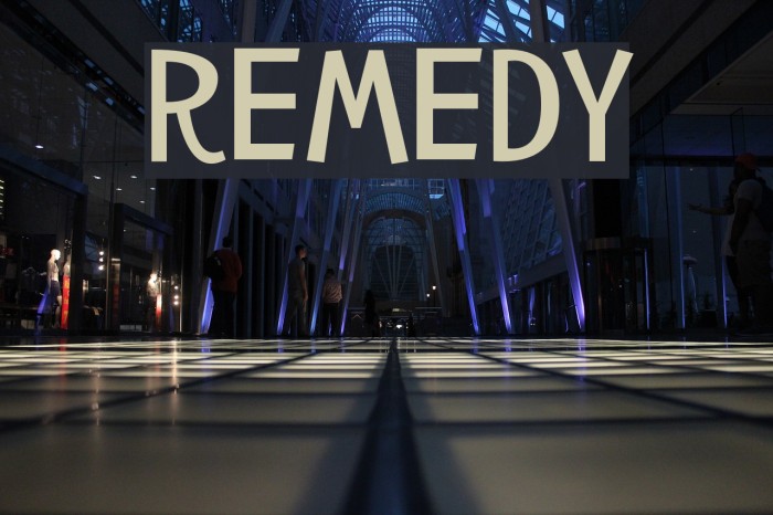 Remedy Font examples