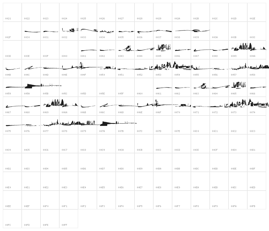 Remember Moment swash Character Map
