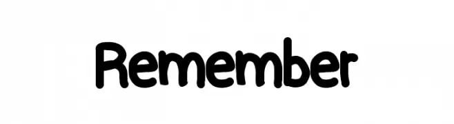 Remember  フリーフォントのダウンロード
